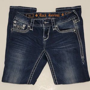 Rock Revival Kai Straight Blue Jeans 27